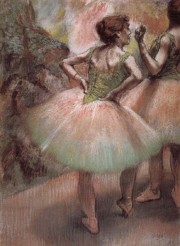 Edgar Degas Pink and green china oil painting image